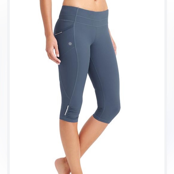 Athleta Dobby Be Free Knicker Capri Cropped Leggings  Womens Size XXS - Picture 2 of 5